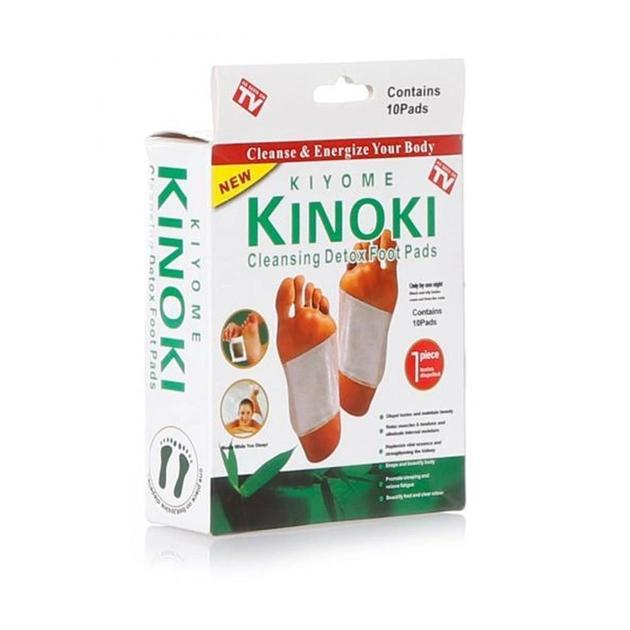 Пластир-детокс для ступень KINOKI для виведення токсинів упаковка 10 шт. - зображення 1