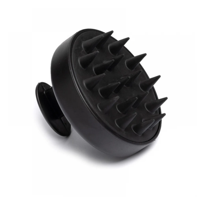 Щітка для масажу голови The Shave Factory Silicone Massage Comb Black - Фото 1 Щітка для масажу голови The Shave Factory Silicone Massage Comb Black - зображення 1