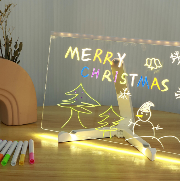 Доска для заметок и рисования с подсветкой DIY Lamp c USB +