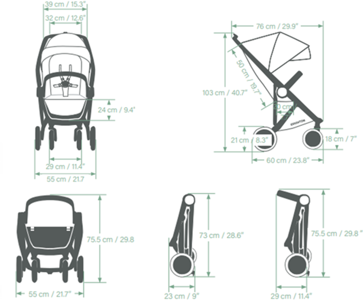 Прогулочная коляска Greentom Classic Grey-White (8718858972302) - изображение 11