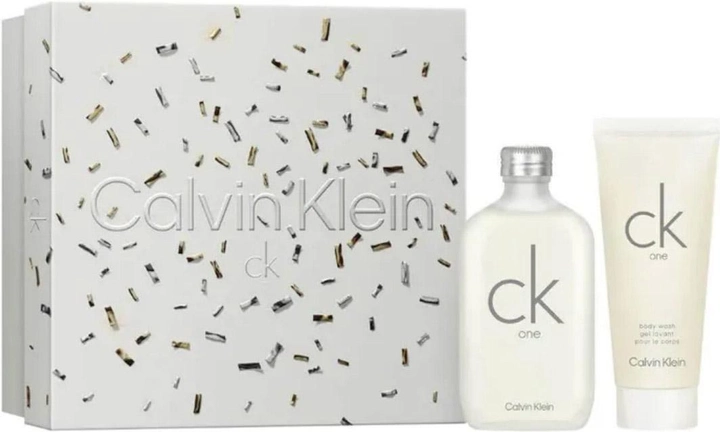 Zestaw unisex Calvin Klein CK One Woda toaletowa 200 ml + Lotion do ciała 200 ml (3616304678103) - obraz 1