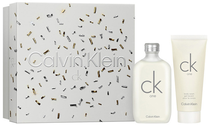 Набір унісекс Calvin Klein CK One Туалетна вода 50 мл + Очищувальний гель для душу 100 мл (3616304966552) - зображення 1