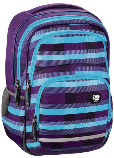 Plecak Hama All Out Blaby Summer Check 41 x 29 x 20 cm 24 l Purple (4047443284334) - obraz 1