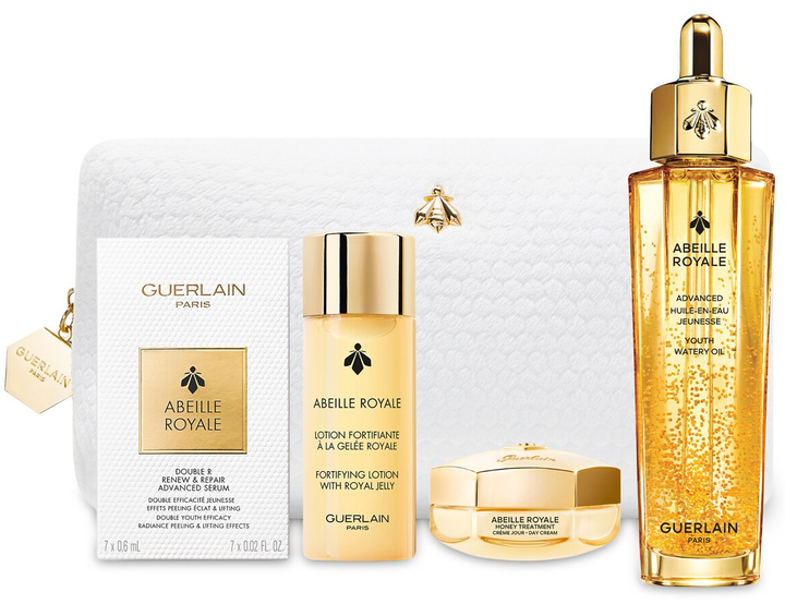 Набір для догляду за обличчям Guerlain Abeille Royale Advanced Лосьйон 40 мл + Сироватка 7 х 0.6 мл + Олія 15 мл + Крем 50 мл (3346470618282) - зображення 1