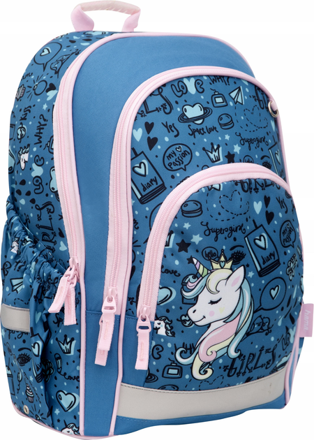 Рюкзак Hama Blue Unicorn з пеналом 38 x 26 x 18 см 15 л Blue (4047443447920) - зображення 2