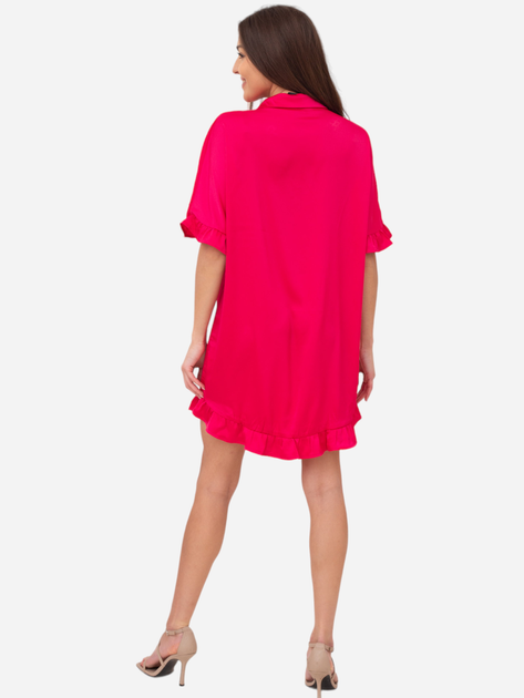 Sukienka koszulowa damska elegancka Ax Paris DA1774 L Różowa (5063259061661) - obraz 2