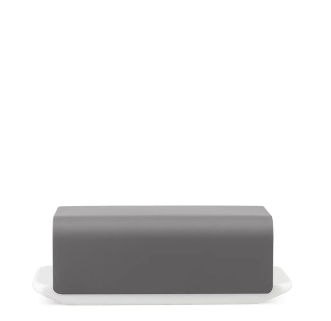 Маслянка Alessi Mattina 21х9 см темно-сіра (BG04DARKGREY) - Фото 2 Маслянка Alessi Mattina 21х9 см темно-сіра (BG04DARKGREY) - зображення 2