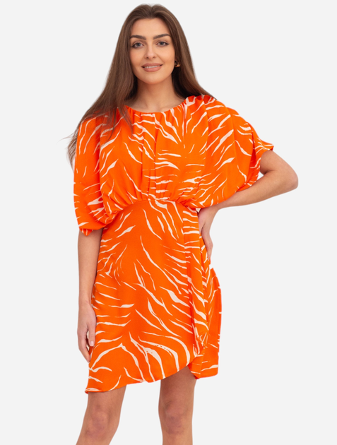 Плаття коротке літнє жіноче Ax Paris DA1724 M Оранжеве (5063259043698) - зображення 1
