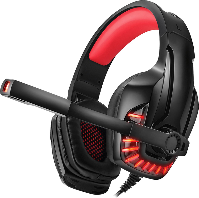 Навушники Real-El GDX-7650 Black-red (EL124100043) - зображення 1