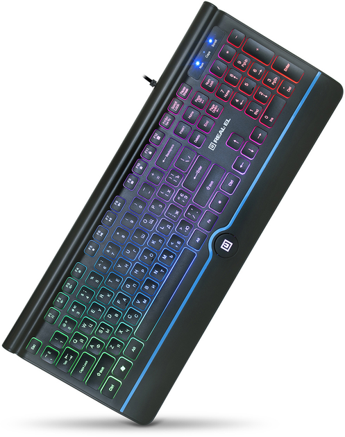 Клавиатура проводная Real-El 8000 Comfort Backlit USB (EL123100033) - изображение 5