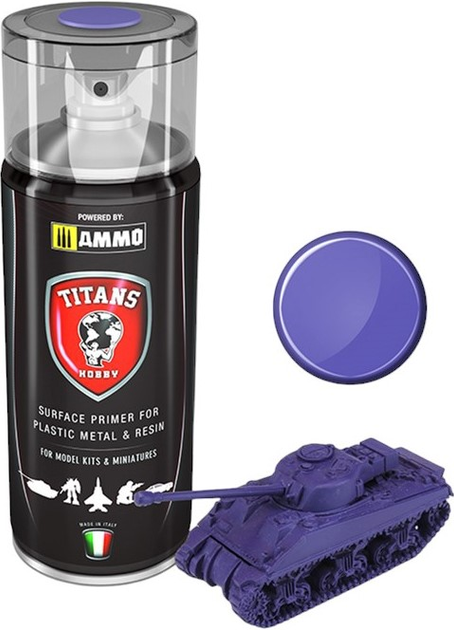 Farba w sprayu Ammo Titans Hobby Matt Primer Magic Purple 400 ml (7426842918915) - obraz 1