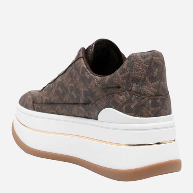 Sneakersy damskie na wysokiej platformie Michael Kors MKO43R4HYFS1B-200 39 Brązowe (197677111549) - obraz 3