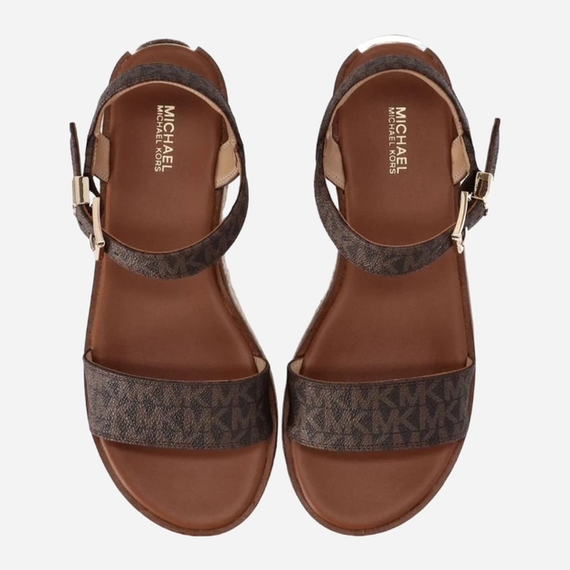 Sandały damskie skórzane Michael Kors MKO40S2RIFPAB-200 37 Brązowe (197677637513) - obraz 4