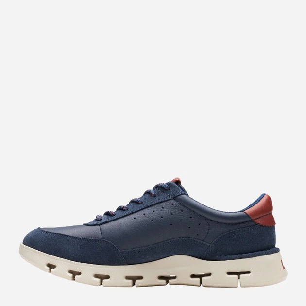 Sneakersy młodzieżowe chłopięce Clarks CLA26176762 41 Granatowe (5063090558436) - obraz 3