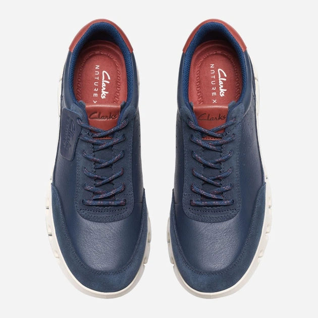 Sneakersy młodzieżowe chłopięce Clarks CLA26176762 41 Granatowe (5063090558436) - obraz 5