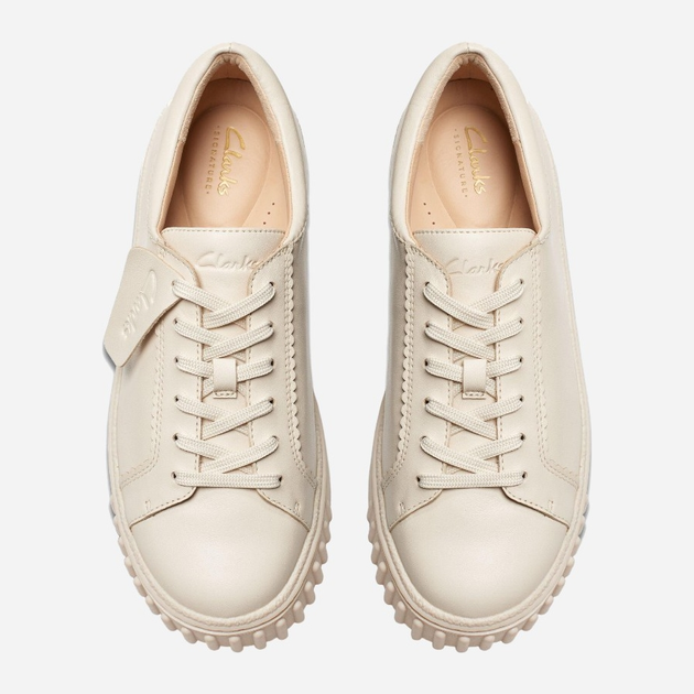 Sneakersy damskie na platformie Clarks CLA26176437 38 Beżowe (5063090855184) - obraz 5