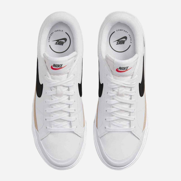 Sneakersy damskie na platformie Nike NIKEDM7590-100 40 Białe (196149219110) - obraz 4