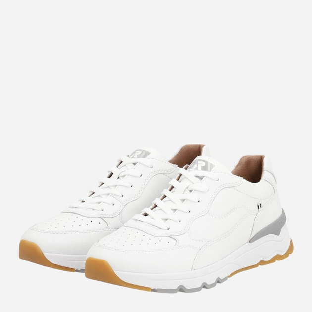 Sneakersy męskie RIEKER REVU0901-80 42 Białe (4061811345014) - obraz 3