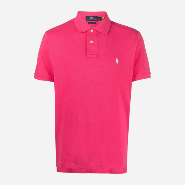 Koszulka polo męska elegancka Ralph Lauren PRL710782592007 S Różowa (3615738823769) - obraz 4