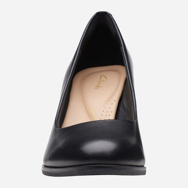 Czółenka damskie skórzane Clarks CLA26170968 41 Czarne (5059680994609) - obraz 3