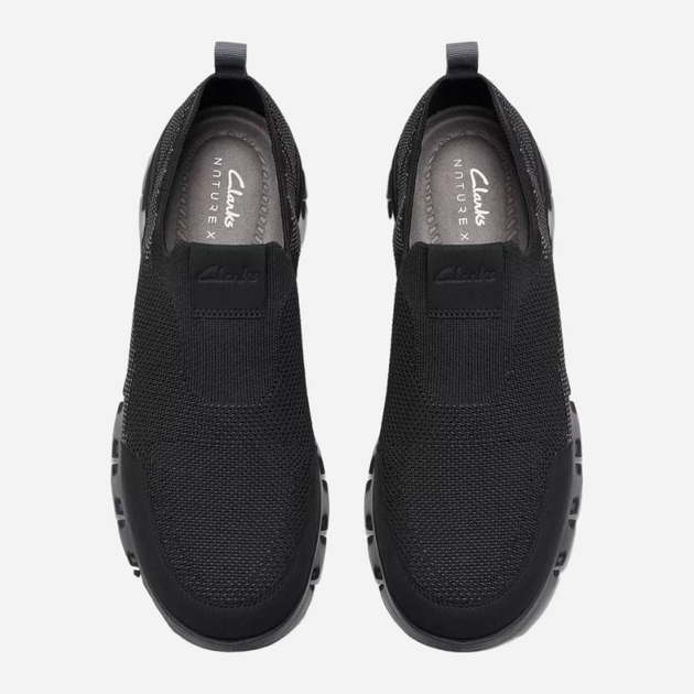 Buty wsuwane męskie sportowe Clarks CLA26177659 45 Czarne (5063090689116) - obraz 5