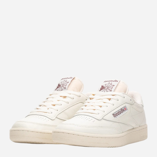 Sneakersy męskie skórzane Reebok Club C 85 Vintage 100007795 41 Beżowe (4065418226233) - obraz 2