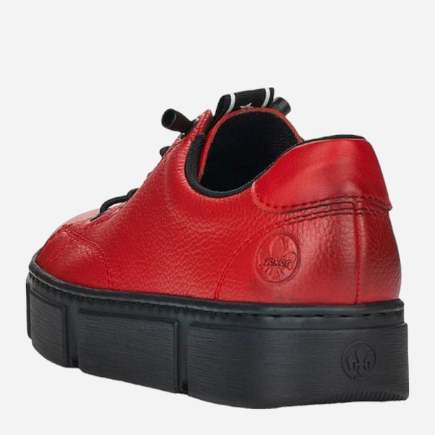 Sneakersy damskie na platformie RIEKER RIEN5903-33_CO 37 Czerwone (4060596340528) - obraz 5