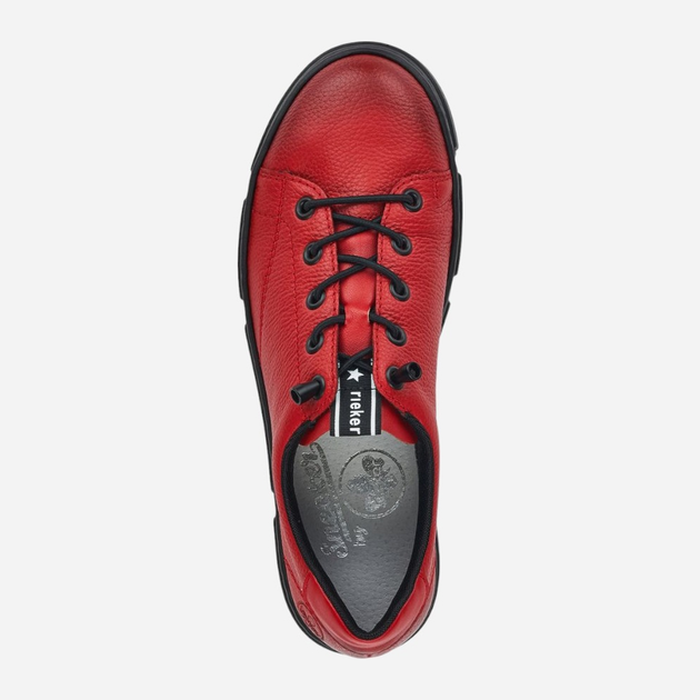 Sneakersy damskie na platformie RIEKER RIEN5903-33_CO 37 Czerwone (4060596340528) - obraz 6