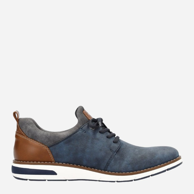 Sneakersy męskie RIEKER RIE11351-14 41 Ciemnogranatowe (4061811773084) - obraz 3
