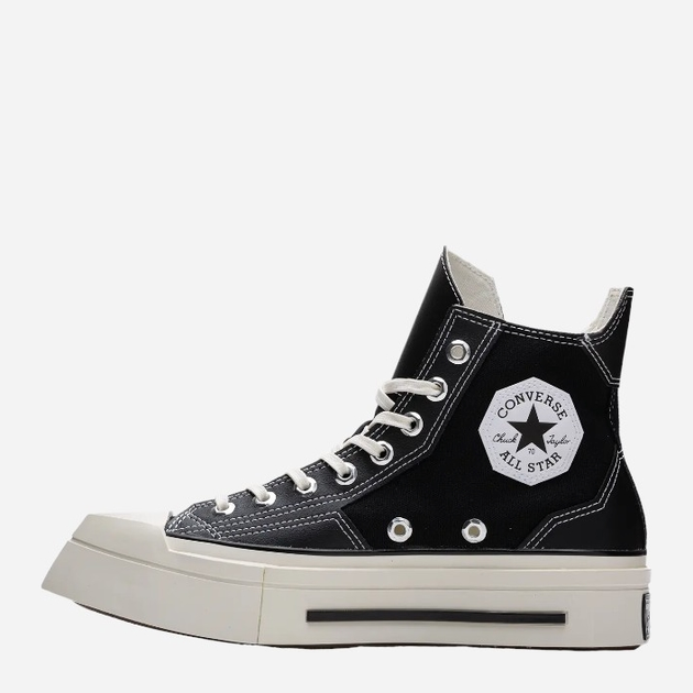 Жіночі кеди високі Converse Chuck 70 De Luxe Squared Hi A06435C 37 Чорні (194434653809) - зображення 1