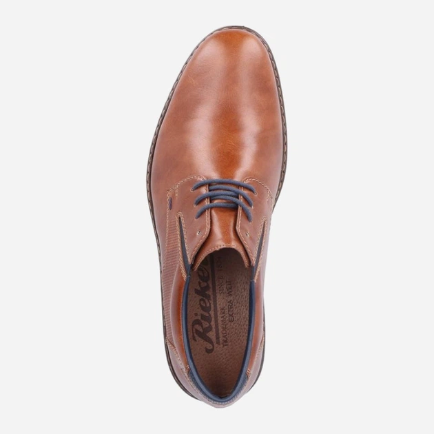 Buty derby męskie RIEKER RIE16505-24 44 Brązowe (4060596749390) - obraz 5