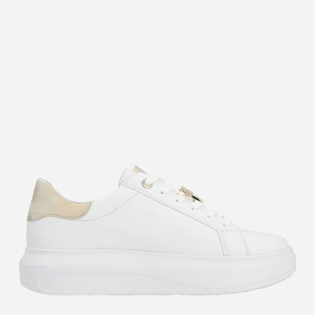 Sneakersy damskie skórzane RIEKER REVW1202-82 40 Biały/Złoty (4061811746279) - obraz 3