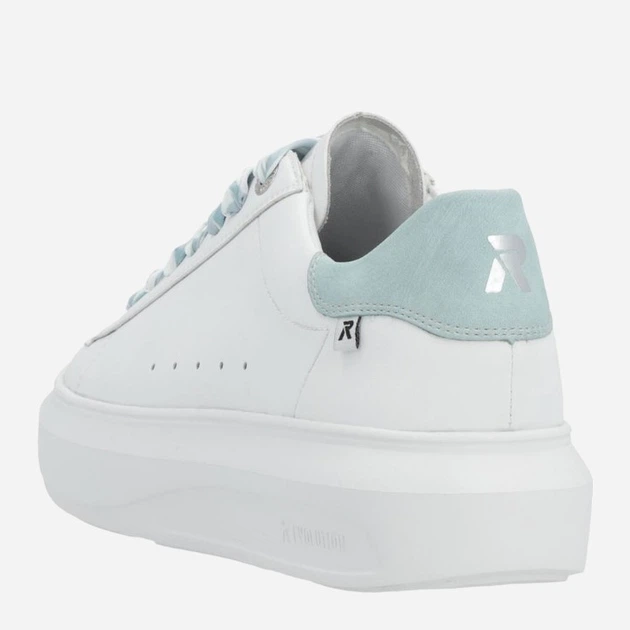 Жіночі кеди низькі RIEKER REVW1201-81 40 Білий/Блакитний (4061811746095) - зображення 5