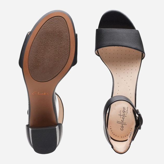 Жіночі босоніжки Clarks CLA26140007 37 Чорні (5059304433132) - зображення 7