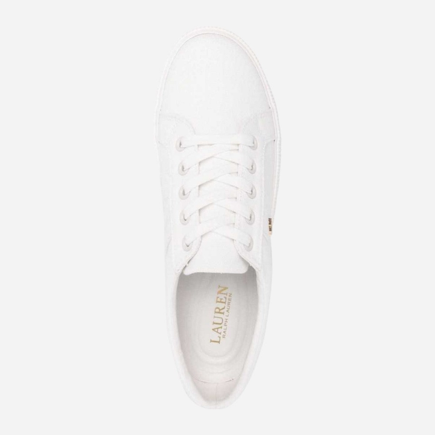 Sneakersy damskie do kostki Lauren Ralph Lauren LRL802804598001 37 Białe (3616411831569) - obraz 4