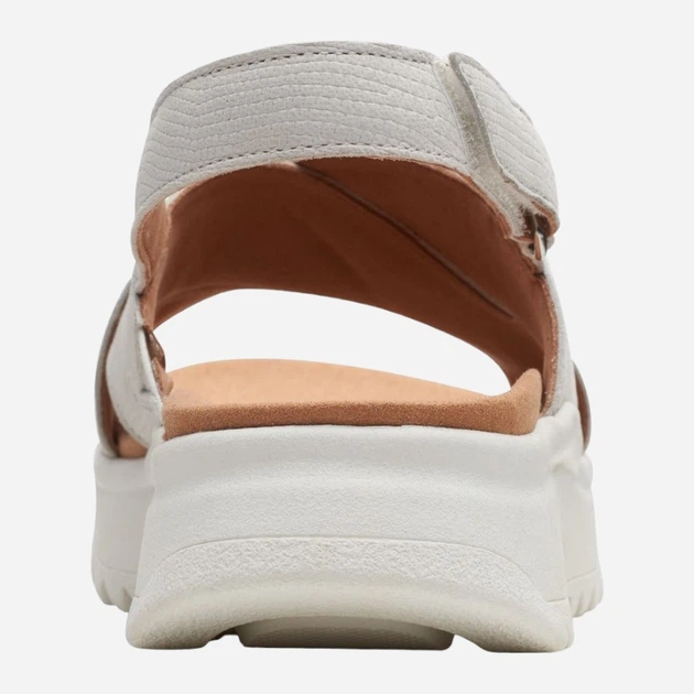 Sandały damskie skórzane Clarks CLA26171949 39 Białe (5051041970703) - obraz 5