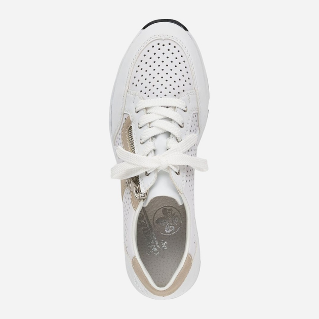 Sneakersy damskie na koturnie RIEKER RIEN6304-80_CO 41 Białe (4060596992451) - obraz 6