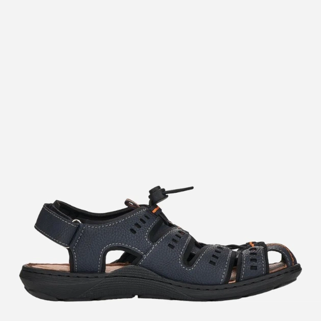 Sandały męskie RIEKER RIE22021-14_CO 44 Ciemnogranatowe (4060596965189) - obraz 3