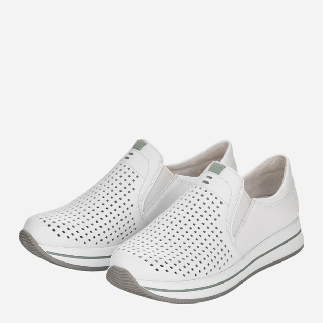 Buty wsuwane damskie RIEKER RIEN4546-80_CO 37 Białe (4060596320582) - obraz 4
