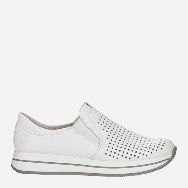 Buty slip-on damskie RIEKER RIEN4546-80_CO 40 Białe (4060596320612) - obraz 1