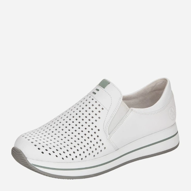 Buty wsuwane damskie RIEKER RIEN4546-80_CO 40 Białe (4060596320612) - obraz 3