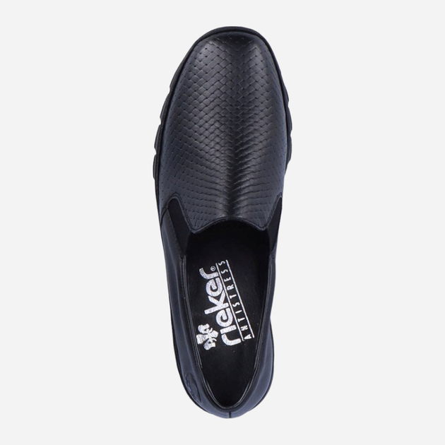 Buty wsuwane damskie RIEKER RIEN3363-01_CO 40 Czarne (4060596716477) - obraz 5