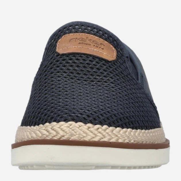 Buty wsuwane męskie RIEKER RIEB2366-14 41 Ciemnogranatowe (4061811363452) - obraz 5