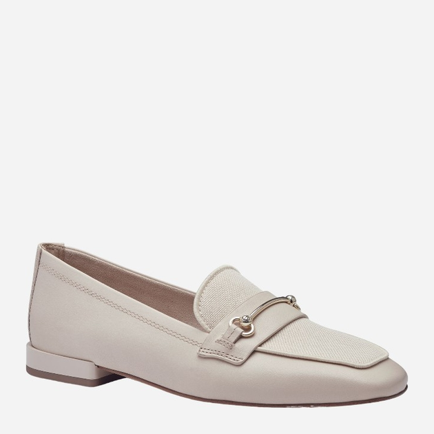 Loafersy damskie skórzane Tamaris WOR24224-42-418 37 Kremowe (4064195092987) - obraz 2