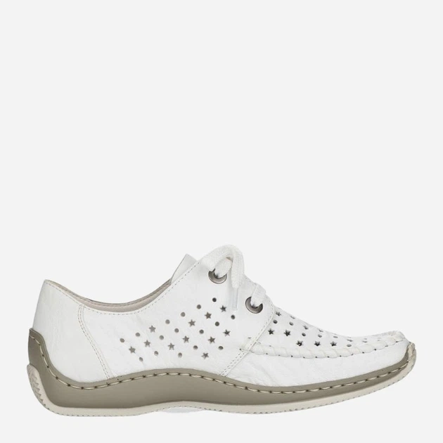 Mokasyny damskie RIEKER RIEL1716-80_CO 38 Białe (4060596004352) - obraz 3