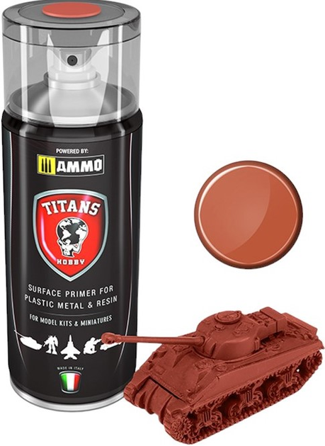 Farba w sprayu Ammo Titans Hobby Matt Primer Rust Base 400 ml (7426842919516) - obraz 1