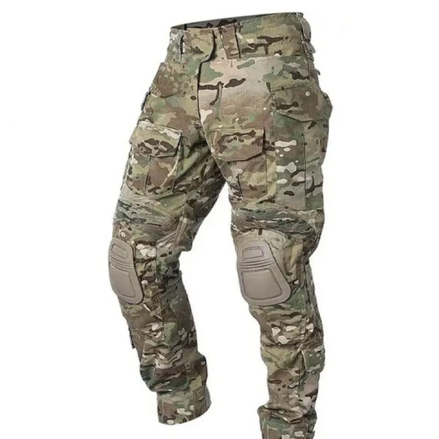 Бойові штани IdoGear G3 Combat Pants with Knee Pads Multicam, розмір L - зображення 1