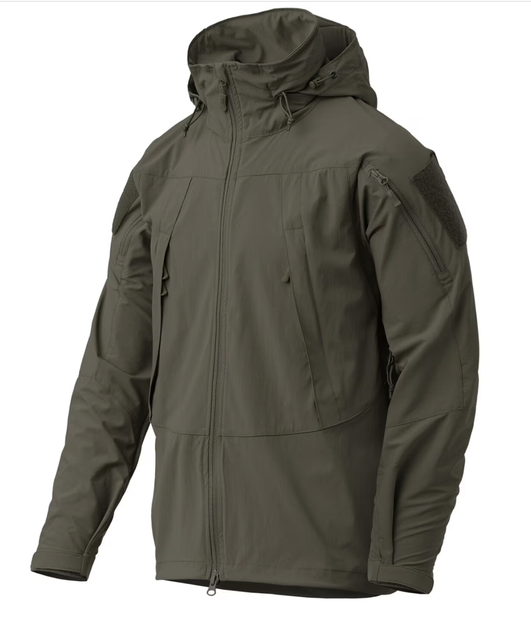 Куртка ветровка Helikon Trooper StormStretch Softshell MK2 - Taiga Green Олива L - изображение 1