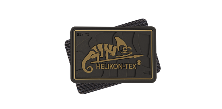 Шеврон тактичний Helikon-tex® Logo - PVC - Coyote (OD-HKN-RB-11) - зображення 1