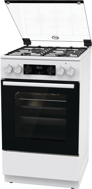 Kuchenka gazowa z piekarnikiem elektrycznym Gorenje GK5C61WH - obraz 3
